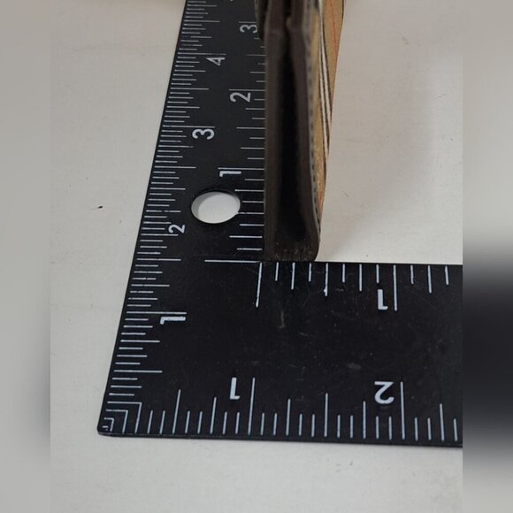 Vintage Burberry Key Holder Wallet Calfskin Nova Check 4 Keys Nishikaw Y2K - Picture 10 of 12